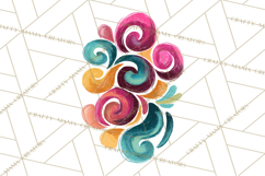 Colorful Bright Doodles PNG Clip Art Product Image 2
