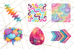 Colorful Bright Doodles PNG Clip Art Product Image 5