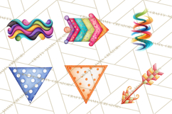 Colorful Bright Doodles PNG Clip Art Product Image 7