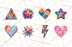 Colorful Bright Doodles PNG Clip Art Product Image 3