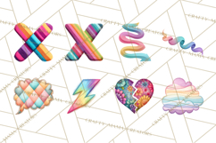 Colorful Bright Doodles PNG Clip Art Product Image 8