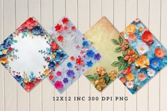 Bright Floral Digital Paper Bundle Product Image 6