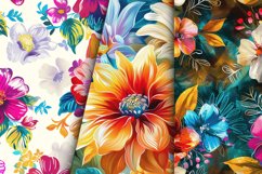 Bright Florals Seamless Digital Paper Bundle Product Image 3