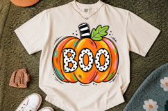 Bright Funky Halloween Boo, Spooky Sublimation PNG Design Product Image 2