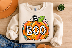 Bright Funky Halloween Boo, Spooky Sublimation PNG Design Product Image 4