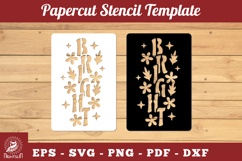 Bright Papercut Stencil SVG Product Image 1