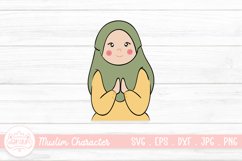 Eid Mubarak Greeting People Illustration | Islamic People Product Image 1