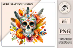 bright-sugar-skull-halloween-clipart