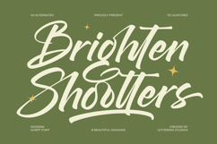 Brighten Shootters Modern Script Font Product Image 1