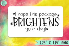 Brightens Your Day | Thermal Label Sticker for Packaging Product Image 1