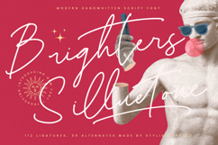 Brighters Silluetone - Handwritten Script Font Product Image 1