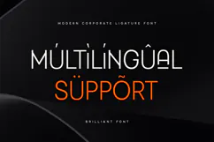 Brilliant - Modern Corporate Ligature Font Product Image 12