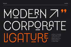 Brilliant - Modern Corporate Ligature Font Product Image 8