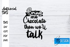 Antisocial Quotes SVG | Sarcastic Quotes|Funny Quotes Design Product Image 1
