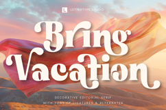 Bring Vacation - Decorative Editorial Serif for Branding Product Image 1