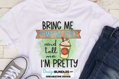 Bring Me Pumpkin Spice Sublimation Design | Fall Autumn PNG Product Image 1