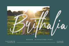 Brithalia Brush Signature Font Product Image 1