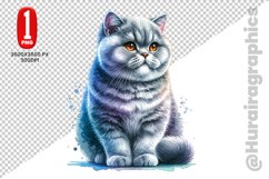 British Shorthair Clipart - PNG File Product Image 1