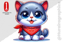 British Shorthair Cat Clipart - PNG File Product Image 1