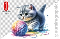 British Shorthair Clipart - PNG File Product Image 1