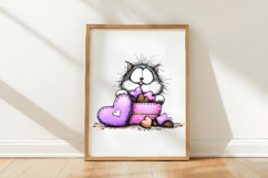 British Shorthair Candy Heart Surprise PNG Product Image 3