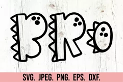 Brother Saurus SVG - Dinosaur Birthday Clipart Bro Dino PNG Product Image 5