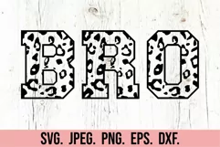 Brother Of The Wild One SVG - Brother Leopard Print Birthday Product Image 2