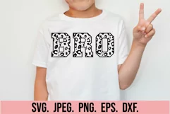Brother Of The Wild One SVG - Brother Leopard Print Birthday Product Image 1