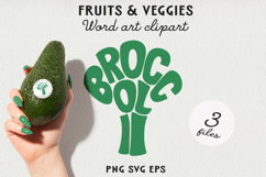 Fruit Typography BUNDLE, Fruit Word Art SVG | PNG | EPS Product Image 7