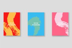 Bright abstract grunge splatter brochure or cover vector Product Image 1