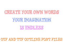 Broken Bones Lettering Font Halloween Skeleton ABC OTF Type Product Image 3