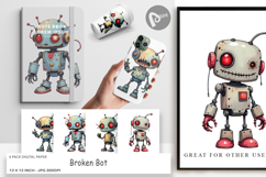 Digital Paper Broken Bot Product Image 1