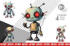Broken Bot Clipart Product Image 1