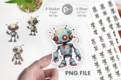 Broken Bot Sticker Product Image 1