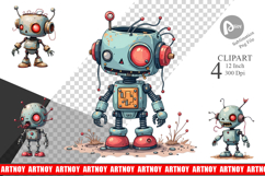 Broken Bot Clipart Product Image 1