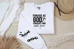 Broken Chain Sleeve SVG, God SVG Design, Faith SVG Product Image 3