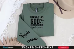 Broken Chain Sleeve SVG, God SVG Design, Faith SVG Product Image 1
