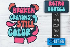 Retro Design | Retro Quotes | Quotes 80&#039;s SVG | SVG File v.1 Product Image 1