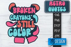 Retro Design | Retro Quotes | Quotes 80's SVG | SVG File v.1 Product Image 1