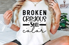 Broken Crayous Still Color SVG Design Product Image 3
