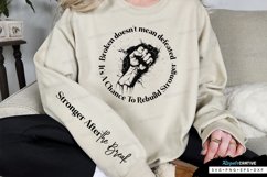 Broken Doesn't Mean Sleeve SVG, Motivational SVG Design Product Image 1