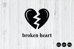 Broken Heart SVG, Valentines Day SVG, Cracked Heart SVG Product Image 1