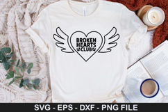 Broken hearts club - Couple SVG Design Product Image 1
