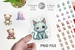 Broken Plushie Spirits Sticker Product Image 1