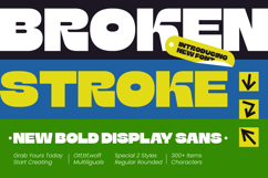 Broken Stroke - New Bold Display Sans Product Image 1