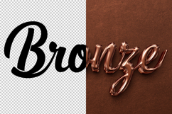 Bronze 3D editable text effect Product Image 2