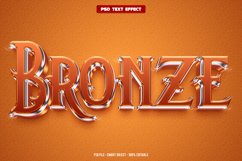 Bronze 3D editable text effect Product Image 1