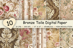bronze toile pattern, bronze toile digital, bronze toile seamless, bronze french toile, bronze 