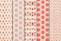 Retro Geometric Abstract Digital Papers Product Image 2