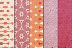 Retro Geometric Abstract Digital Papers Product Image 3